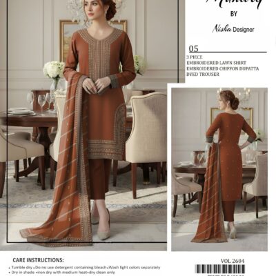 Munareq by Nisha Designer (Unstitched 3pc)