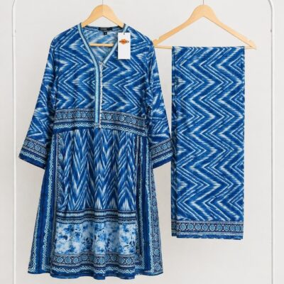 Khaadi Soft Lawn Digital Printed 2-Piece Frock Suit
