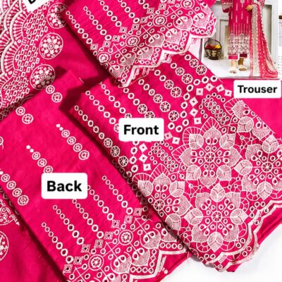 Premium Pure Lawn Unstitched Suit – Elegant Printed 3PC Set